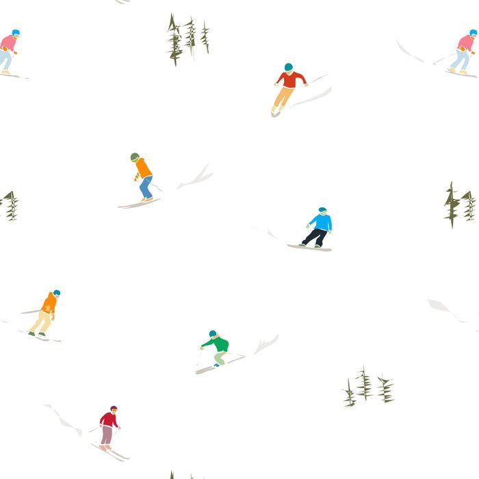 Mountain Skiers Pattern Coffee Mug Gallery Image 2