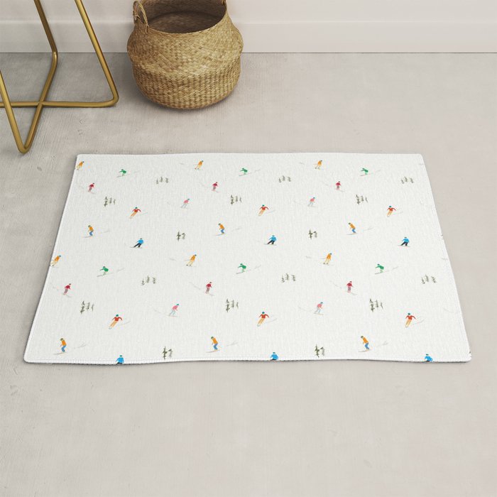 Mountain Skiers Pattern Rug Gallery Image 1