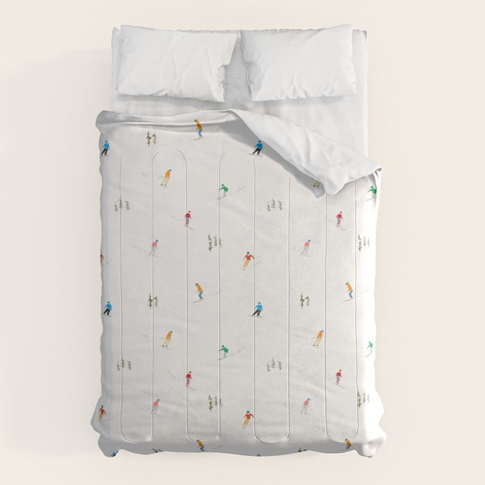 Mountain Skiers Pattern Comforter Gallery Image 1