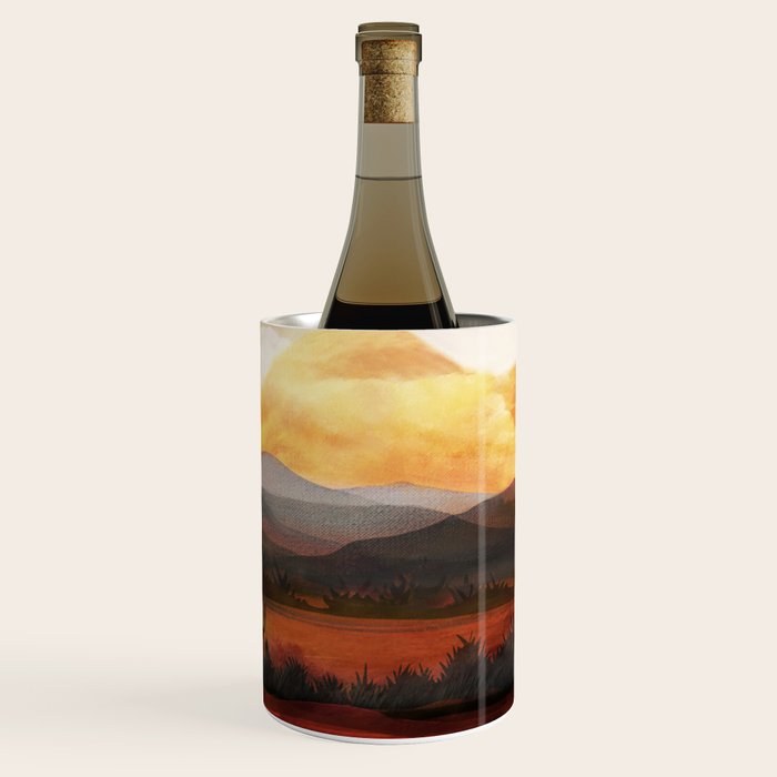 Desert in the Golden Sun Glow Wine Chiller Gallery Image 1