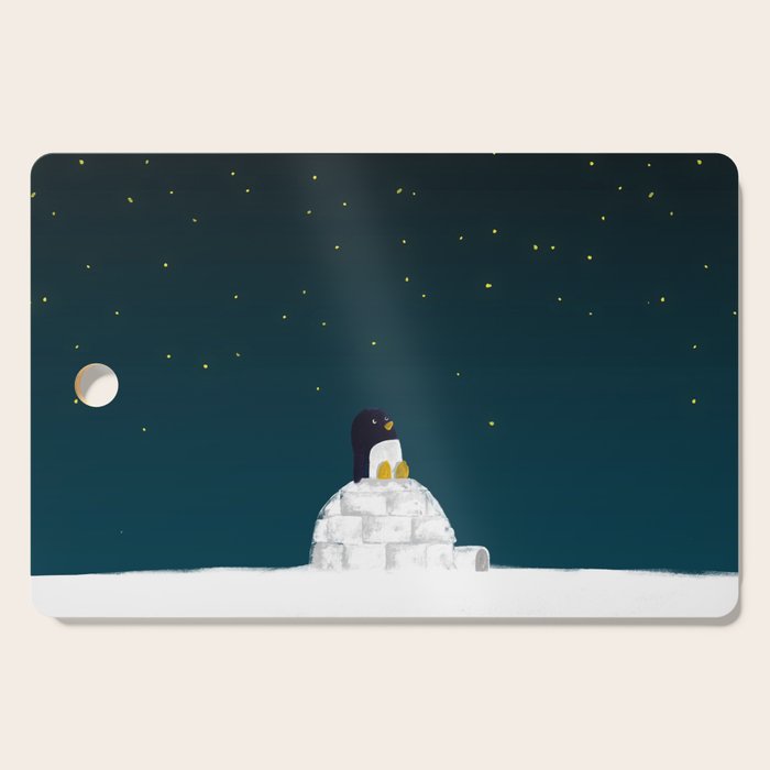 Star gazing - Penguin's dream of flying Cutting Board Gallery Image 1
