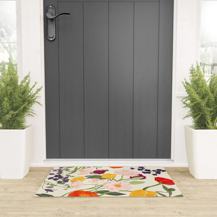Poppy Garden Welcome Mat Gallery Image 3