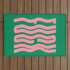 Favorite Word: Tropical Wavy Edition Outdoor Rug Gallery Image 1