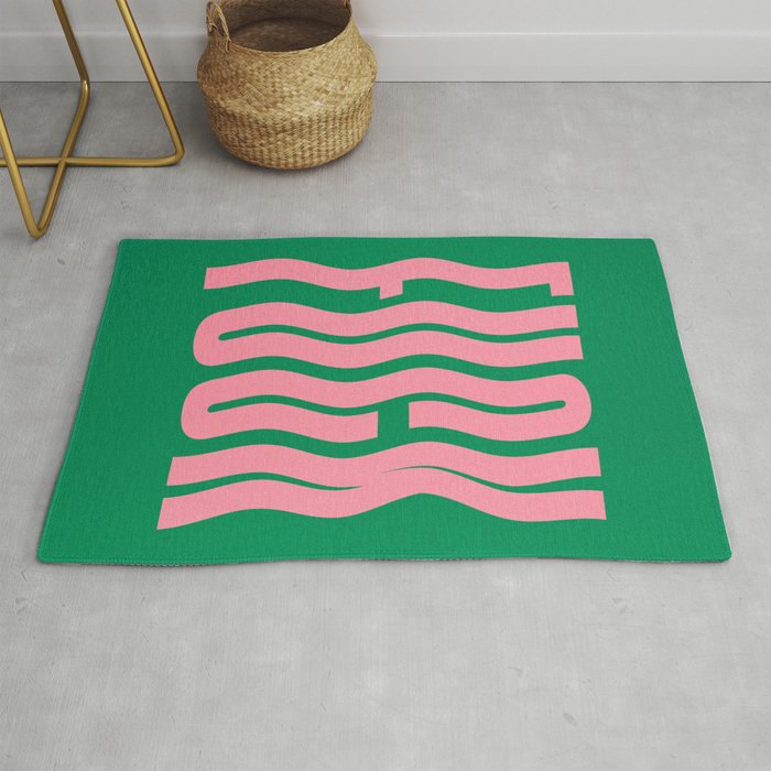 Favorite Word: Tropical Wavy Edition Rug Gallery Image 1