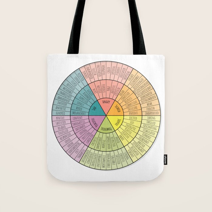 Feelings Wheel - Bright Tote Bag Gallery Image 1