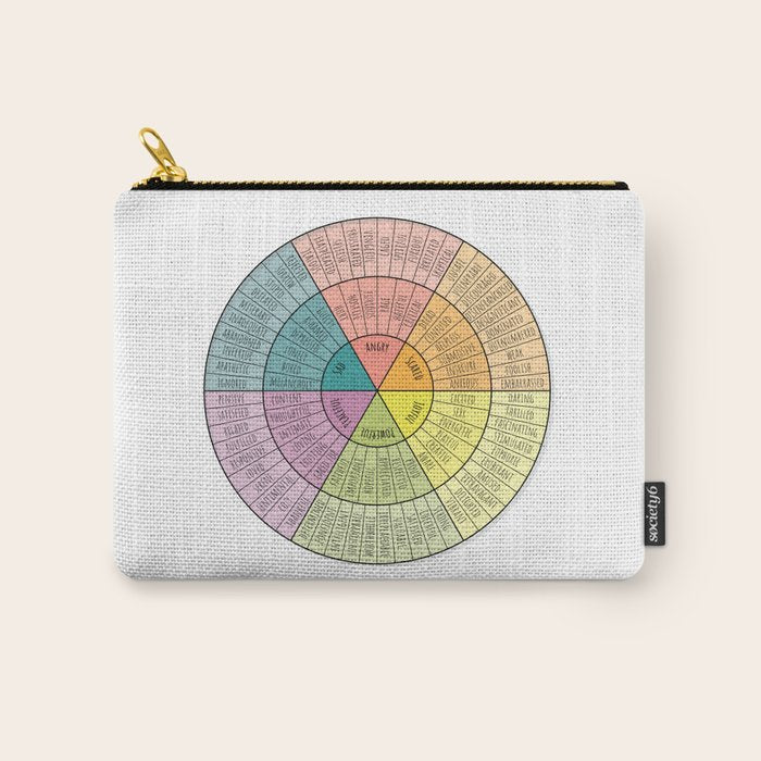 Feelings Wheel - Bright Carry All Pouch Gallery Image 1