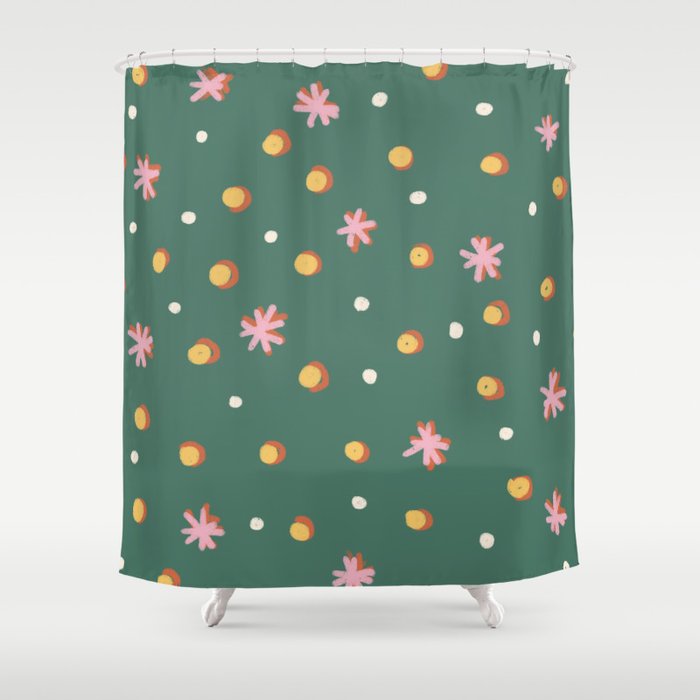Stars and dots Shower Curtain Gallery Image 1