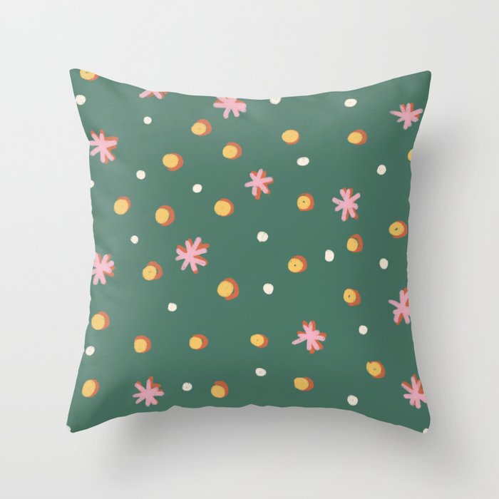 Stars and dots Throw Pillow Gallery Image 1