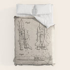 Nasa Space Shuttle Patent - Nasa Shuttle Art - Antique Comforter Gallery Image 6
