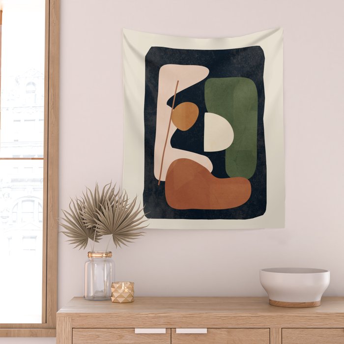 Shape Curve 4 Wall Tapestry Gallery Image 2