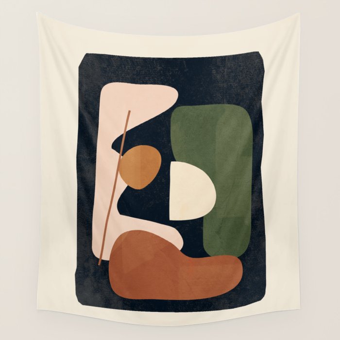 Shape Curve 4 Wall Tapestry Gallery Image 4