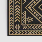 Intricate Gold and Black Tribal Surface Pattern Poster Gallery Image 3