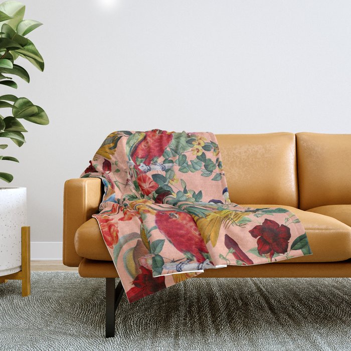 World of Birds IX Throw Blanket Gallery Image 1