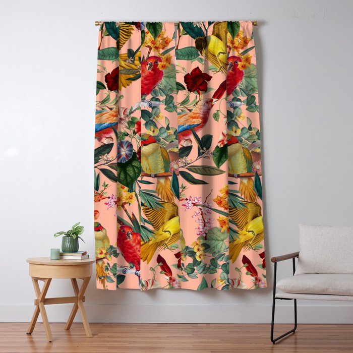 World of Birds IX Window Curtain Gallery Image 1