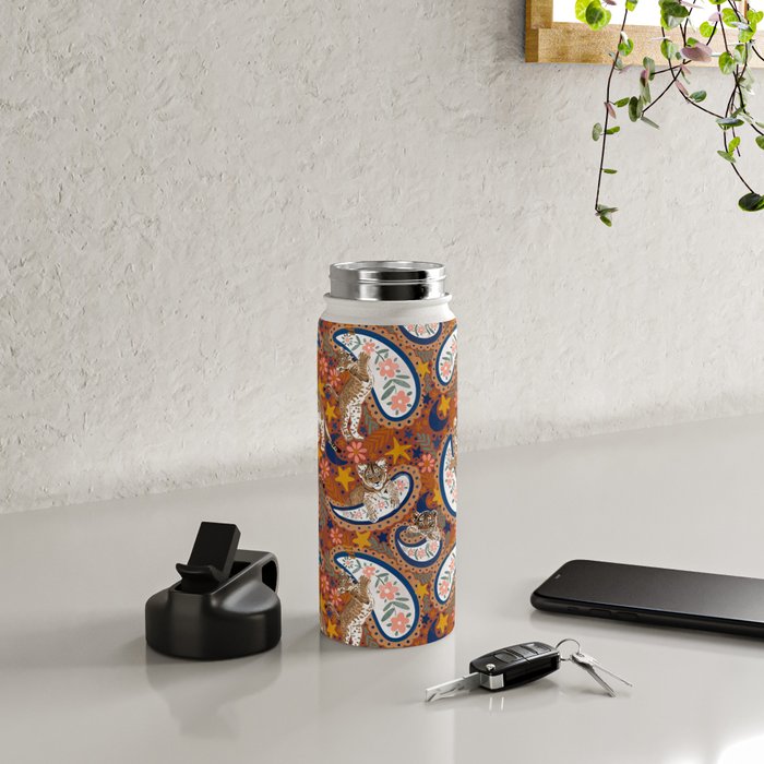 Celestial Sunset Leopard Cubs Water Bottle Gallery Image 4