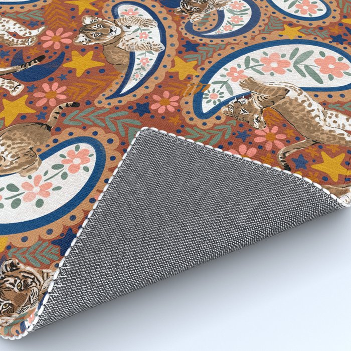 Celestial Sunset Leopard Cubs Rug Gallery Image 4