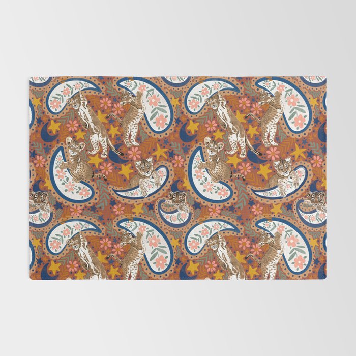 Celestial Sunset Leopard Cubs Rug Gallery Image 2