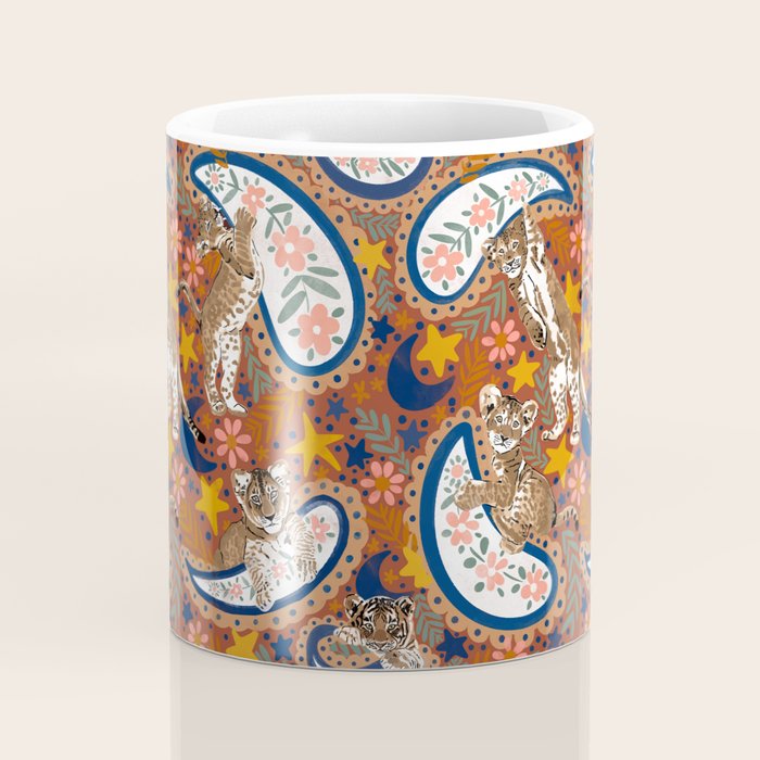 Celestial Sunset Leopard Cubs Coffee Mug Gallery Image 4