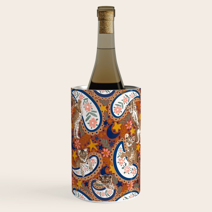 Celestial Sunset Leopard Cubs Wine Chiller Gallery Image 1