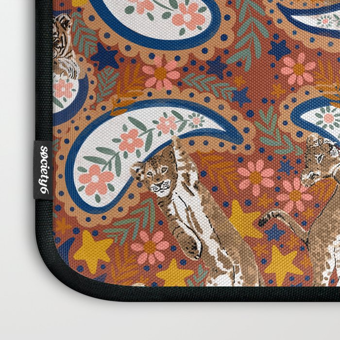 Celestial Sunset Leopard Cubs Laptop Sleeve Gallery Image 3