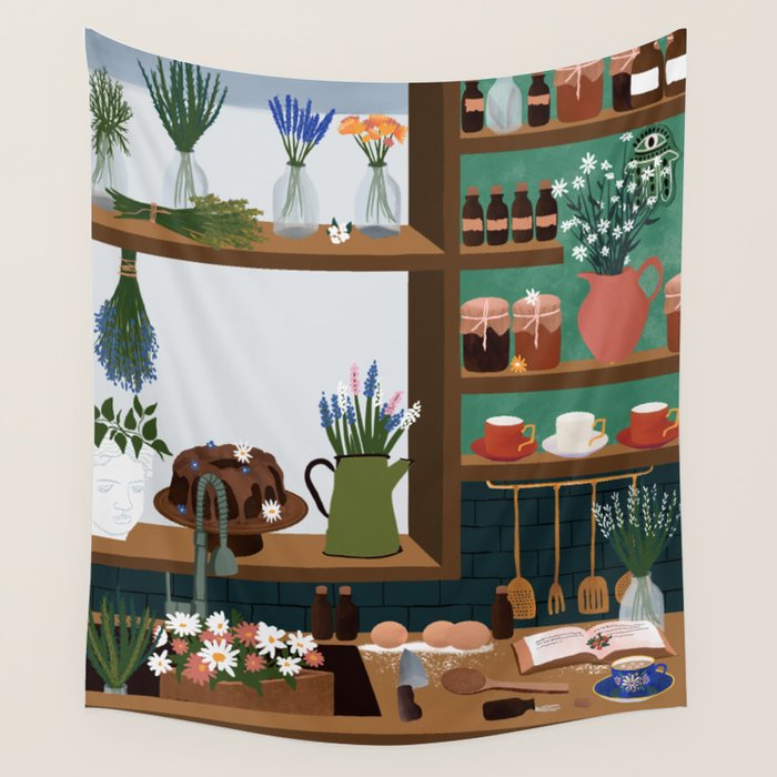 magic of herbs Wall Tapestry Gallery Image 1