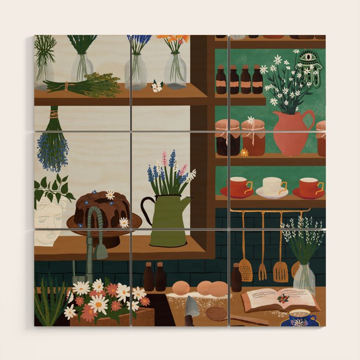 magic of herbs Wood Wall Art Gallery Image 1