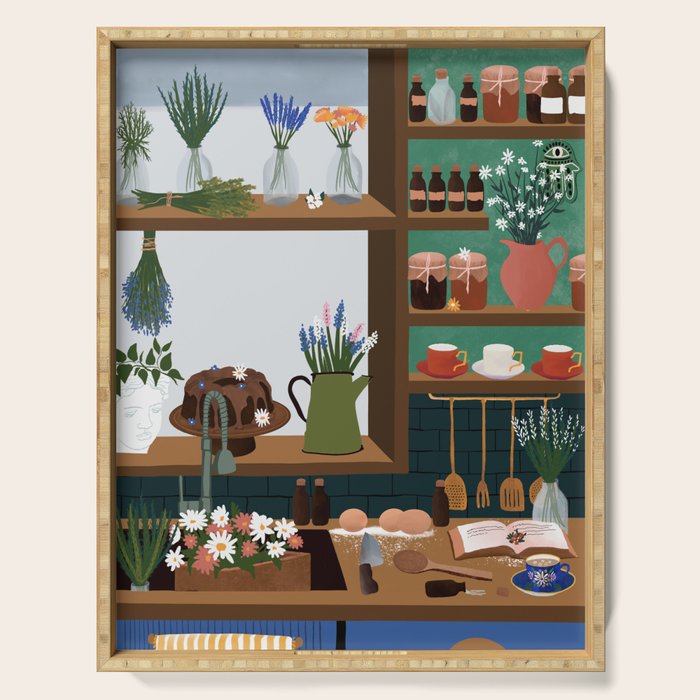 magic of herbs Serving Tray Gallery Image 1