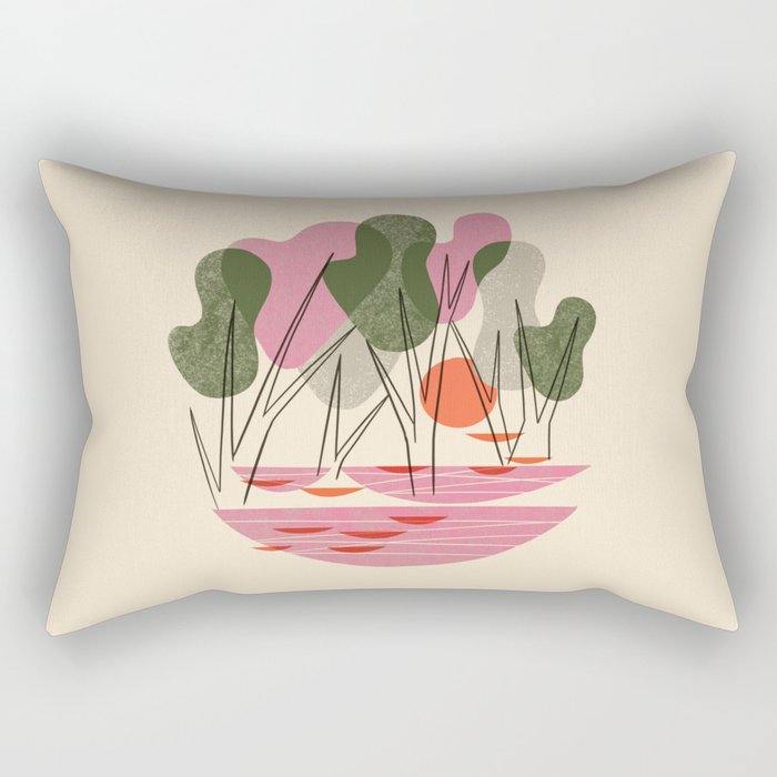 Abstract Forest Rectangular Pillow Gallery Image 2