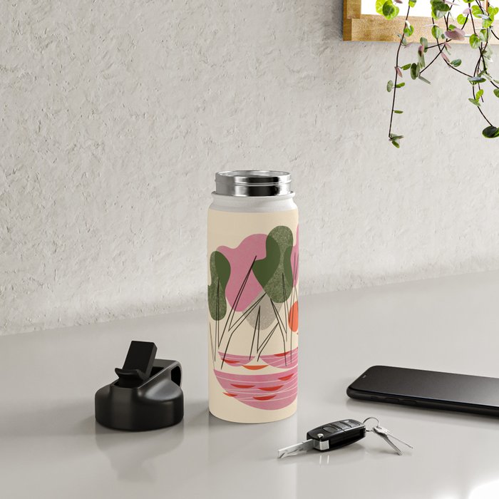 Abstract Forest Water Bottle Gallery Image 4