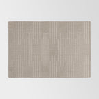 Minimalist, Boho, Line Art in Stone Beige Rug Gallery Image 2
