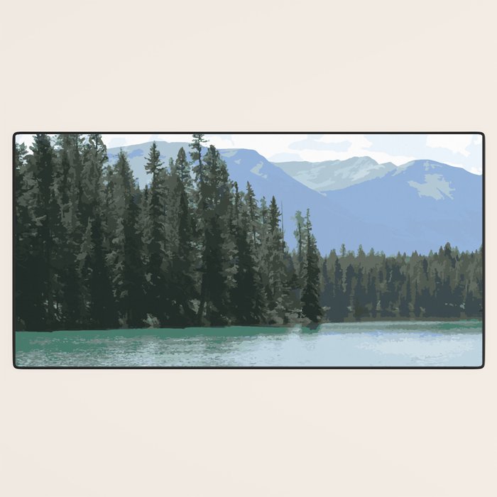 Mountain Waters Calming and Clear Desk Mat Gallery Image 3