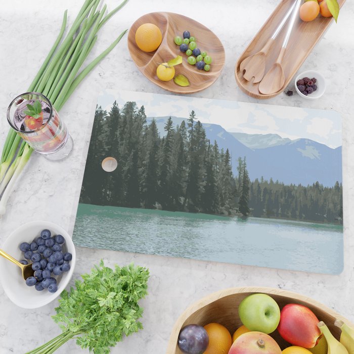 Mountain Waters Calming and Clear Cutting Board Gallery Image 2