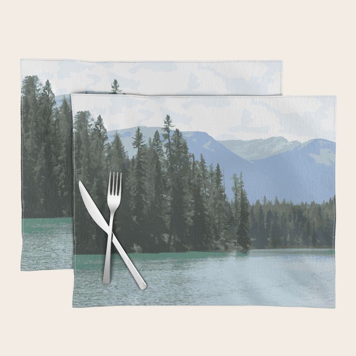 Mountain Waters Calming and Clear Placemat Gallery Image 1