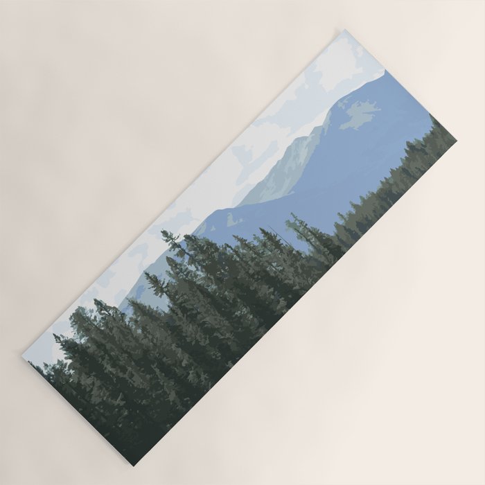 Mountain Waters Calming and Clear Yoga Mat Gallery Image 1