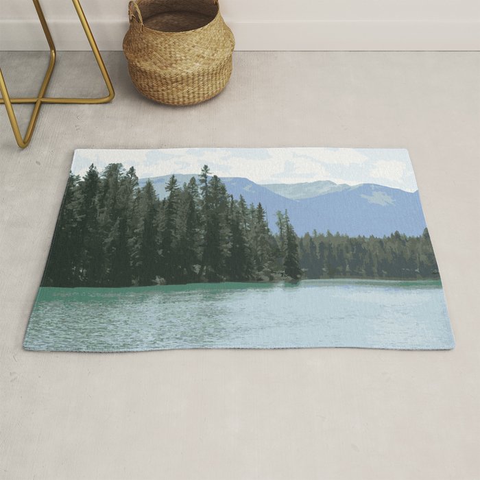 Mountain Waters Calming and Clear Rug Gallery Image 1