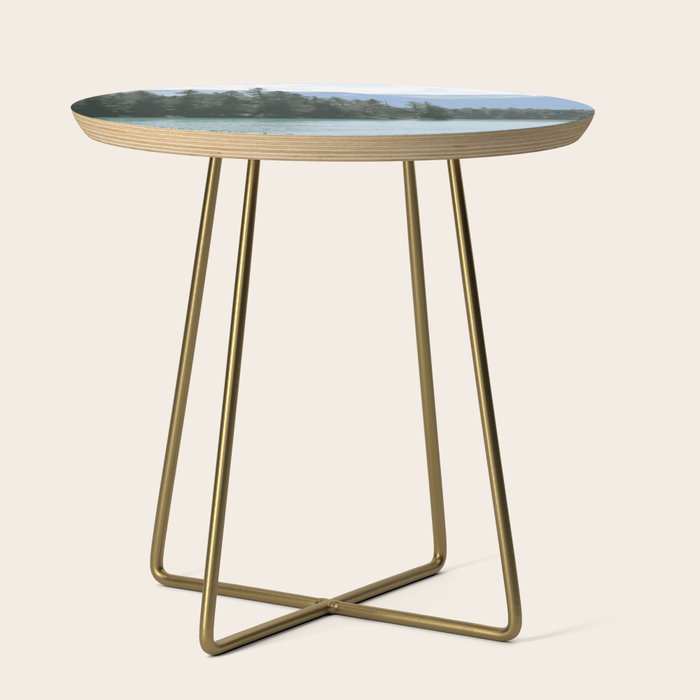 Mountain Waters Calming And Clear Side Table