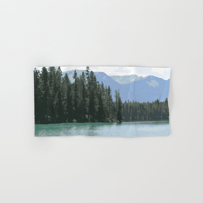 Mountain Waters Calming and Clear Bath Towel Gallery Image 1