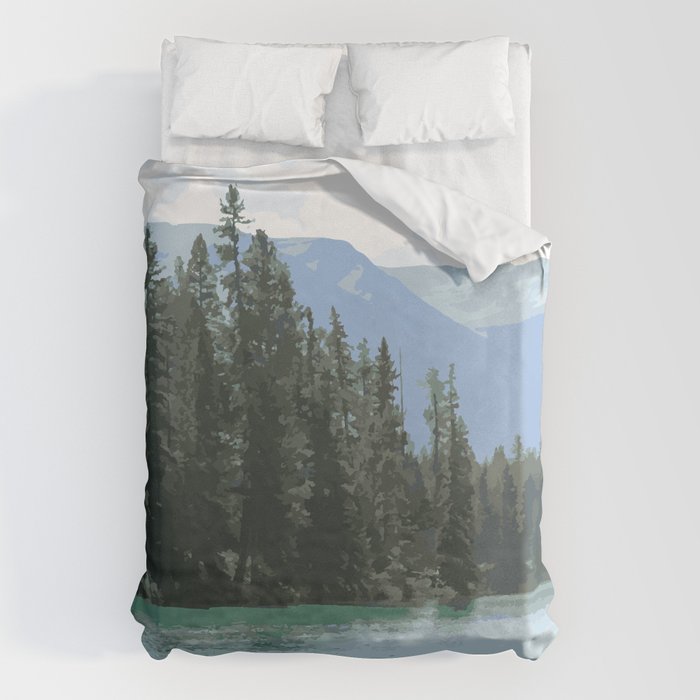 Mountain Waters Calming and Clear Duvet Cover Gallery Image 6
