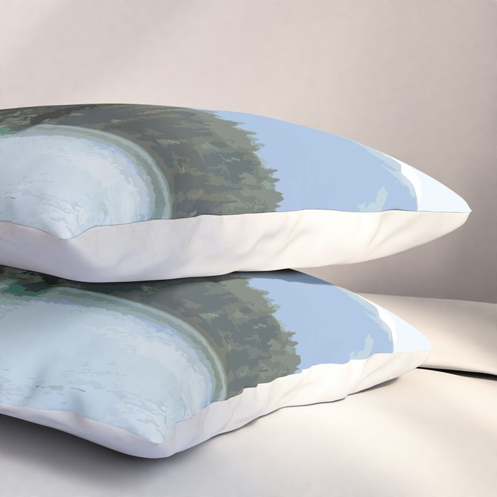 Mountain Waters Calming and Clear Pillow Sham Gallery Image 3