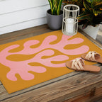 Lilac & Sundown: Matisse Paper Cutouts 03 Outdoor Rug Gallery Image 2