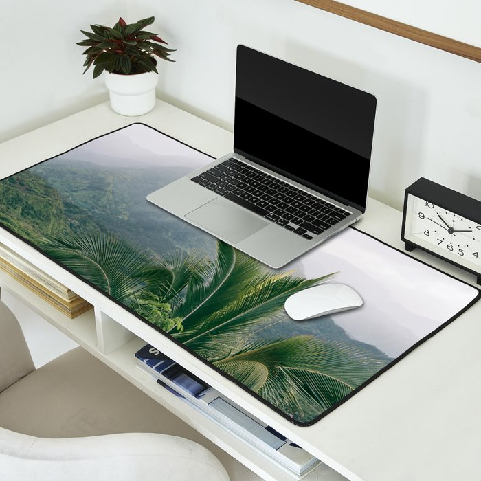 Kauai Hawaii View | Hanalei Valley Landscape Art Print | Nature Travel Photography Desk Mat Gallery Image 2