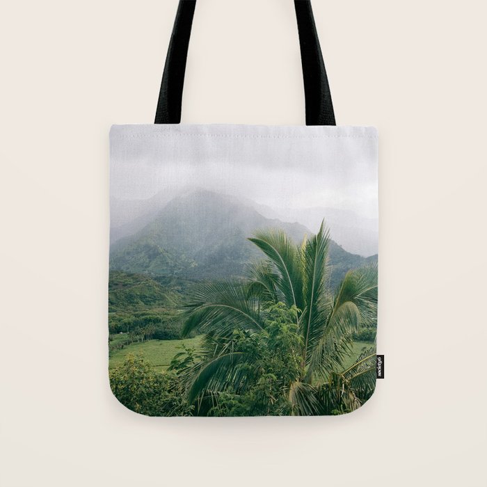 Kauai Hawaii View | Hanalei Valley Landscape Art Print | Nature Travel Photography Tote Bag Gallery Image 1