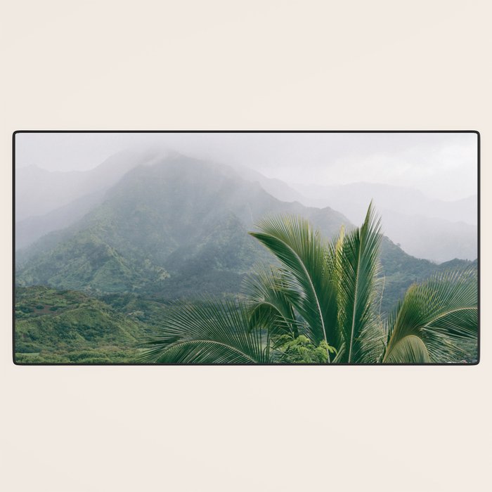 Kauai Hawaii View | Hanalei Valley Landscape Art Print | Nature Travel Photography Desk Mat Gallery Image 3