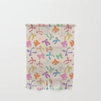 Vintage Coquette Colorful Bows Pattern Wall Hanging Gallery Image 1
