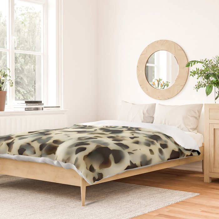 Ivory Acetate Tortoise Shell Duvet Cover Gallery Image 2