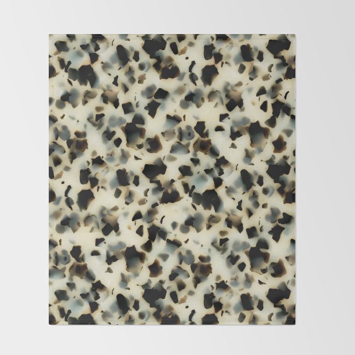 Ivory Acetate Tortoise Shell Throw Blanket Gallery Image 2