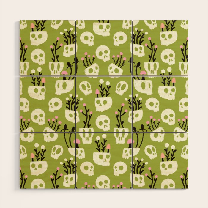 Botanical Heads Will Roll Wood Wall Art Gallery Image 1