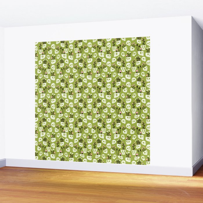 Botanical Heads Will Roll Wall Mural Gallery Image 2