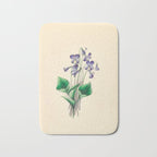  Violets by Clarissa Munger Badger, 1859 (benefitting The Nature Conservancy) Bath Mat Gallery Image 1