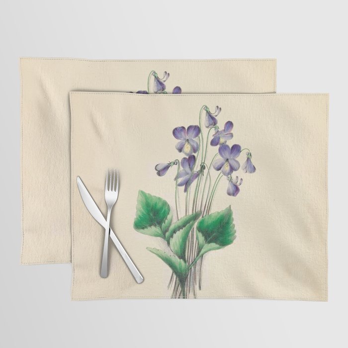  Violets by Clarissa Munger Badger, 1859 (benefitting The Nature Conservancy) Placemat Gallery Image 1